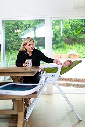 imageJoovy Nook NB High Chair Featuring FourPosition Adjustable Swing Open Tray 3Position Reclining Seat and Front Wheels Southern Sea Otter National Park Foundation Edition Greenamole