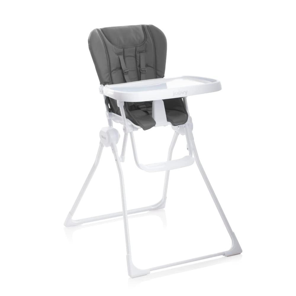 imageJoovy Nook High Chair Featuring FourPosition Adjustable Swing Open Tray and Removable DishwasherSafe Tray Insert for Easy Cleaning Folds Down Flat for Easy Storage Charcoal