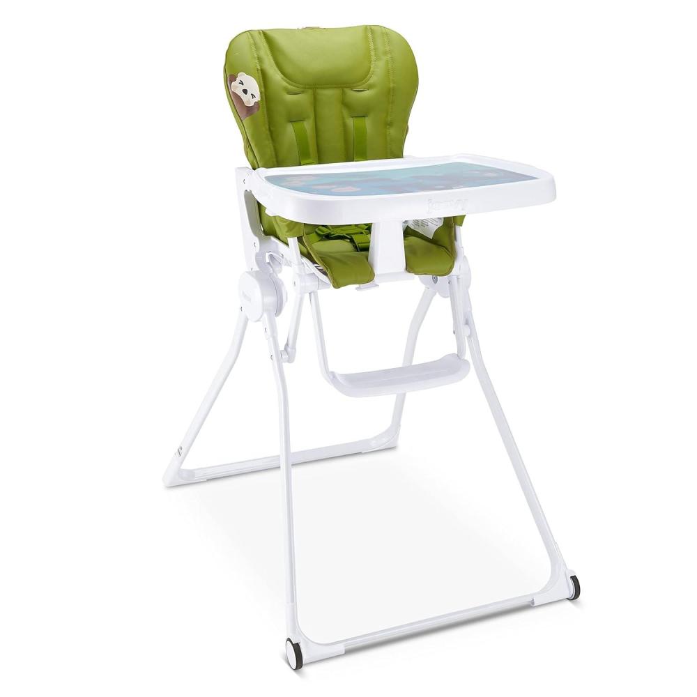 imageJoovy Nook NB High Chair Featuring FourPosition Adjustable Swing Open Tray 3Position Reclining Seat and Front Wheels Southern Sea Otter National Park Foundation Edition Greenamole