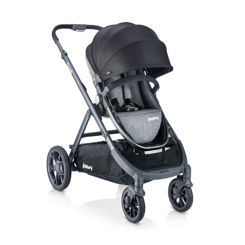 imageJoovy Qool Stroller Customizable Stroller Single Double Triple Black MelangeGrey Melange