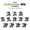 Joovy Caboose RS Sit & Stand Double Stroller for Children Up to 55 lb. with All-Terrain Wheels, UPF50+ Sun Canopy & Magnetic 5-Point Safety Harnesses, Jet(Jet)