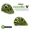 Joovy Noodle V Kids Bike Helmet XS-S, Child and Toddler Helmet, Greenamole