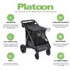 Joovy Platoon Utility Cart – The Ultimate Beach Wagon with All-Terrain Wheels, Removable Storage Basket, Personal Organizer, 150Lbs Capacity