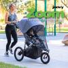 Joovy Zoom Lightweight Jogging Stroller Featuring High Child Seat, Shock-Absorbing Suspension, Extra-Large Air-Filled Tires, Parent Organizer, One-Handed Fold, and Easy One-Hand Fold, Jet