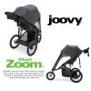 Joovy Zoom Lightweight Jogging Stroller Featuring High Child Seat, Shock-Absorbing Suspension, Extra-Large Air-Filled Tires, Parent Organizer, One-Handed Fold, and Easy One-Hand Fold, Jet