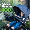 New Joovy Qool Customizable Modular Stroller – Single Double Triple Configurations, Slate(Slate)