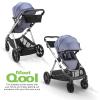 New Joovy Qool Customizable Modular Stroller – Single Double Triple Configurations, Slate(Slate)