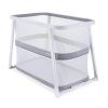 Joovy Coo Bassinet, Portable Bassinet with Storage, Rocking Playpen, White(White)