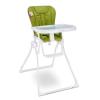 Joovy Nook High Chair Featuring Four-Position Adjustable Swing Open Tray, and Removable, Dishwasher-Safe Tray Insert for Easy Cleaning – Folds Down Flat for Easy Storage (White and Green)