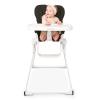 Joovy Nook NB High Chair Featuring Four-Position Adjustable Swing Open Tray, 3-Position Reclining Seat, and Front Wheels for Added Mobility – Folds Down Flat for Easy Storage, Jet