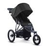 Joovy Zoom360 Ultralight Jogging Stroller Featuring High Child Seat, Shock-Absorbing Suspension, Extra-Large Air-Filled Tires, Parent Organizer, Air Pump, and Easy One-Hand Fold (Black)(Black)