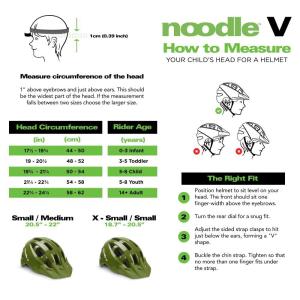 Joovy Noodle V Kids Bike Helmet XS-S, Child and Toddler Helmet, Greenamole
