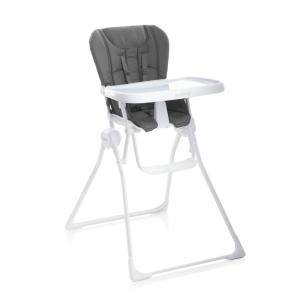 Joovy Nook High Chair Featuring Four-Position Adjustable Swing Open Tray, and Removable, Dishwasher-Safe Tray Insert for Easy Cleaning – Folds Down Flat for Easy Storage (Charcoal)