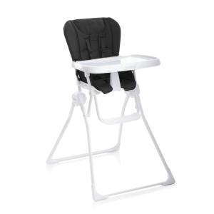 Joovy Nook High Chair Featuring Four-Position Adjustable Swing Open Tray, and Removable, Dishwasher-Safe Tray Insert for Easy Cleaning – Folds Down Flat for Easy Storage (Black)