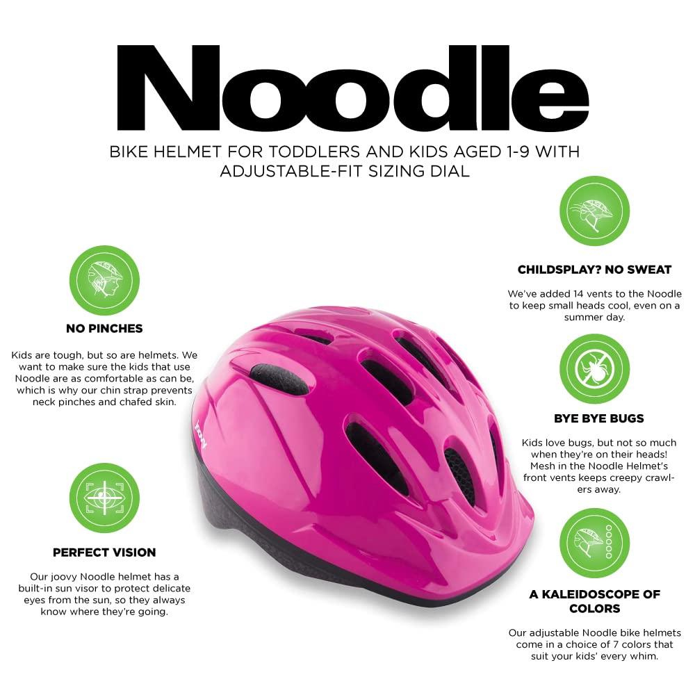 imageJoovy Noodle MultiSport Helmet SM Kids Adjustable Bike Helmet BluePink