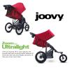 Joovy Zoom360 Ultralight Jogging Stroller Featuring High Child Seat, Shock-Absorbing Suspension, Extra-Large Air-Filled Tires, Parent Organizer, Air Pump, and Easy One-Hand Fold (Red)(Red)