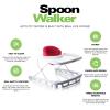 Joovy Spoon Baby Walker & Activity Center Featuring Three Adjustable Heights, Extra-Large Tray, and 30 lb Weight Capacity – JPMA Safety Certified, Blueberry(Red)