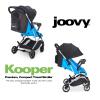 Joovy Kooper Lightweight Baby Stroller Featuring Removable, Swing-Open Tray, Big Wheels, Reclining Seat with Footrest, Extra-Large Retractable Canopy, and Compact Fold (Glacier)(Glacier)