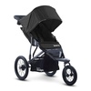 Joovy Zoom360 Ultralight Jogging Stroller, Charcoal | High Child Seat, Shock-Absorbing Suspension, Extra-Large Air-Filled Tires, Parent Organizer, Air Pump, Easy One-Hand Fold(Black)