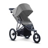 Joovy Zoom360 Ultralight Jogging Stroller, Charcoal | High Child Seat, Shock-Absorbing Suspension, Extra-Large Air-Filled Tires, Parent Organizer, Air Pump, Easy One-Hand Fold(Charcoal)